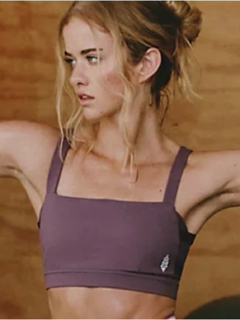 Free People Side Hustle Bra. NWT. Mauve pink